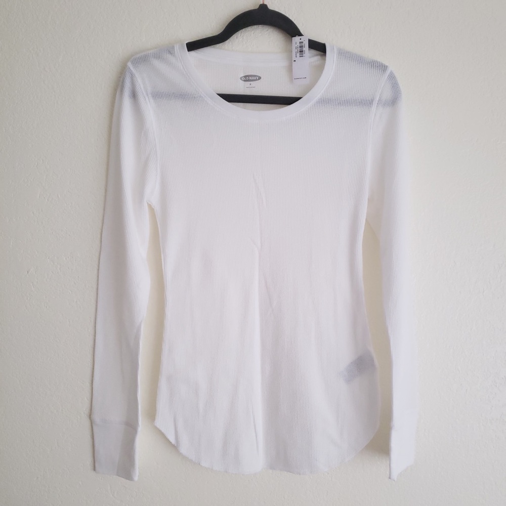 Old Navy White Longsleeve Top